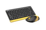 Комплект клавиатура и мишка A4TECH Fstyler FG1110 /Черен-Жълт/ - Image 4