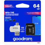 64GB microSDXC карта памет GoodRam с четец на карти и адаптер, клас 10 / UHS-1 U1 M1A4-0640R12