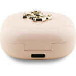 Безжични слушалки TWS Guess 4G Metal Logo /розови/ - Image 3