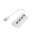 USB хъб HAMA-200120, 4 порта, USB 2.0м /бял/