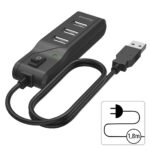 USB хъб HAMA-200118, 4 порта /черен/ - Image 3