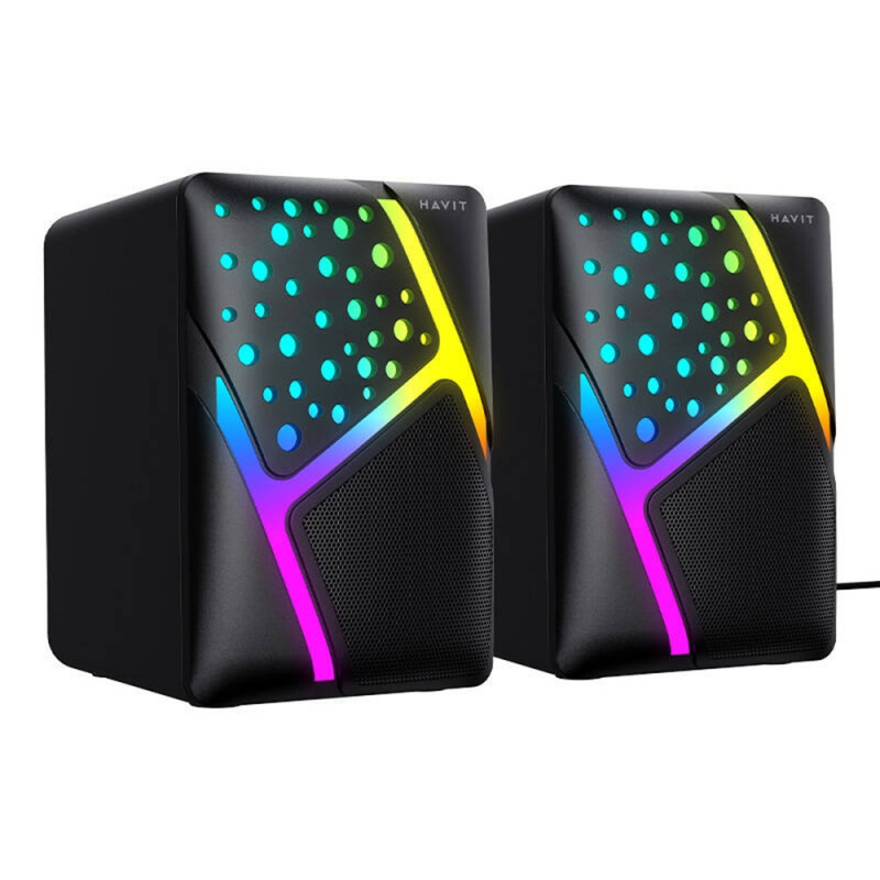 vensfon-havit-sk763-gaming-speakers-rgb-usb-a-black.2 Тонколони за компютър с RGB подсветка - Havit SK763 USB 2.0 RGB Computer Speakers (черен) - Image 1