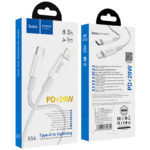 20w-3A 1m Кабел HOCO Type C - Lightning PD X56 /бял/ - Image 6