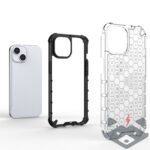 iPhone 15 калъф Honeycomb (черен) - Image 5