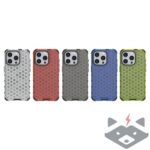 iPhone 15 Pro Max калъф Honeycomb (черен) - Image 6