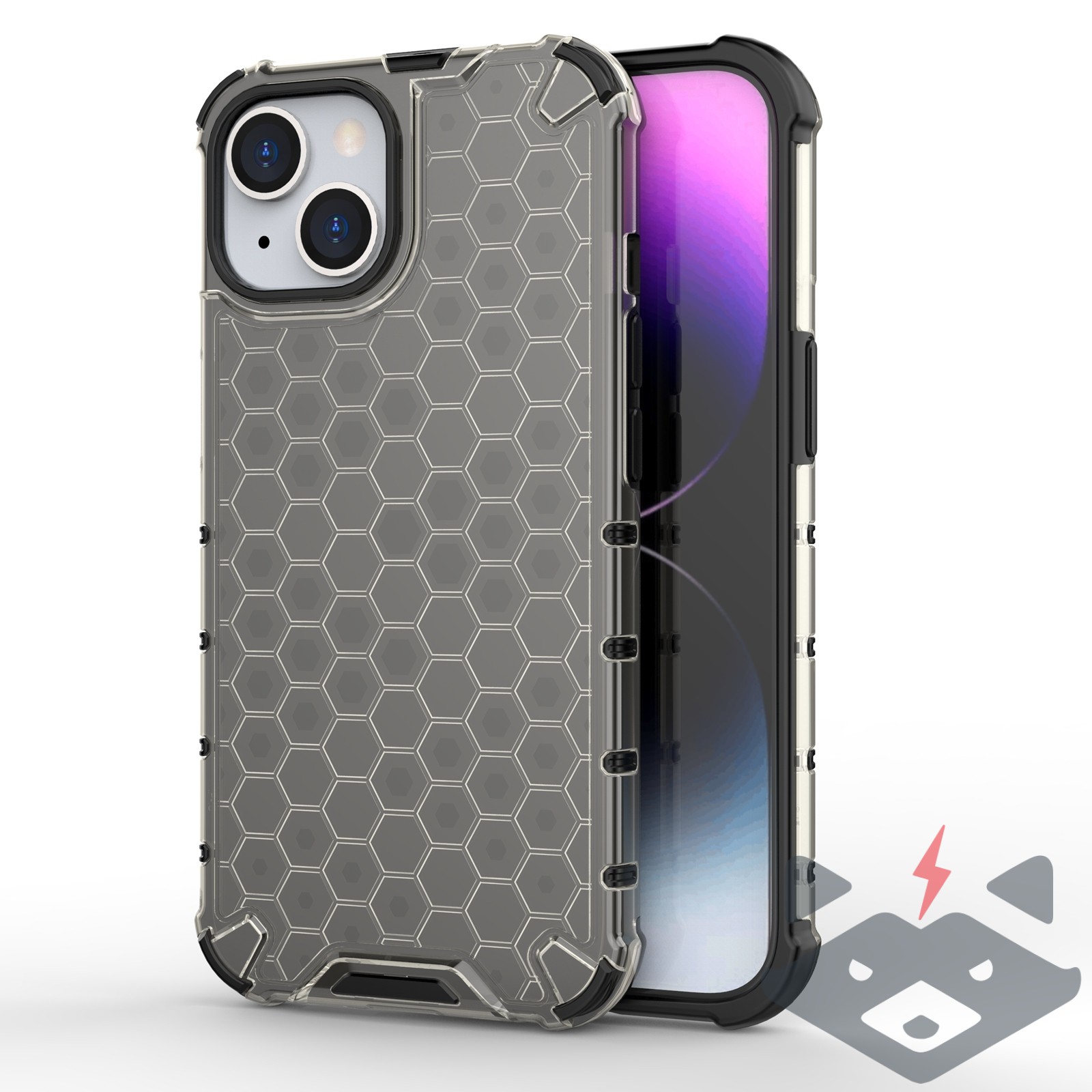 vensfon-honey7 iPhone 15 калъф Honeycomb (черен) - Image 1