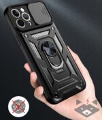 Honor 200 Lite 5G калъф ARMOR CamSlide Удароустойчив /черен/ - Image 5