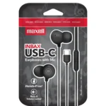 Слушалки с микрофон MAXELL IN-BAX, USB-C, тапи /черни/