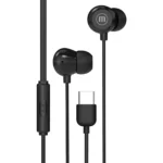 Слушалки с микрофон MAXELL IN-BAX, USB-C, тапи /черни/ - Image 2