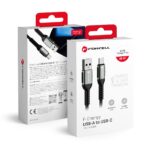 Кабел USB A към USB C Forcell F-Energy QC4.0 3A 66W Cafule 1,2m C256 /черен/ - Image 6
