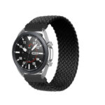 Универсална каишка /20mm/ Каишка Braided за Smart Watch - S /черна/