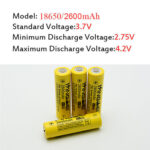 Акумулаторна Li-on батерия 18650 KingWei 3.7V 2600mAh с Пъпка - Image 2