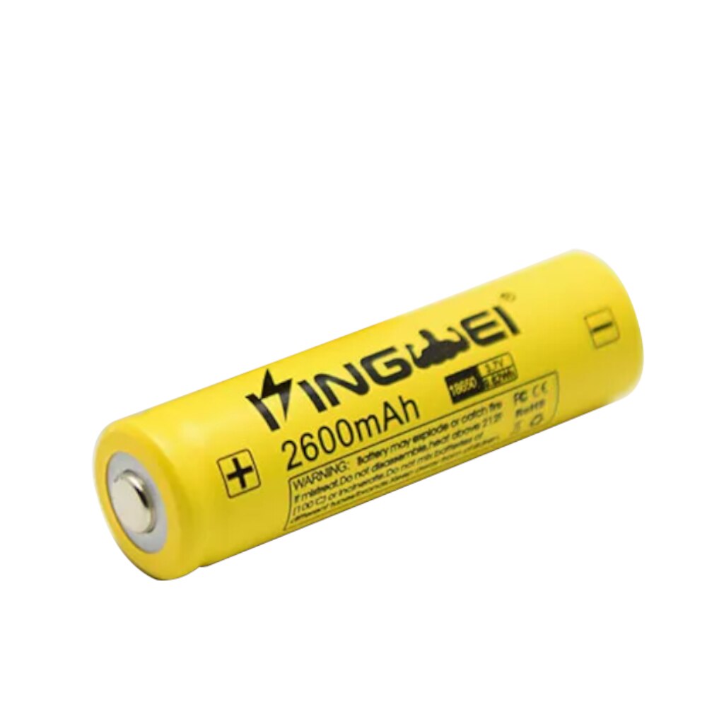 vensfon-kingwei-2600-bulb Акумулаторна Li-on батерия 18650 KingWei 3.7V 2600mAh с Пъпка - Image 1