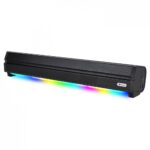 Kisonli LED 802 Bluetooth тонколонка - RGB подсветка и FM радио /черна/