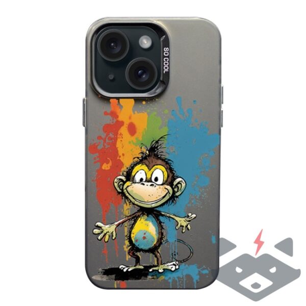 iPhone 15 калъф LUXO So CooL /маймуна с цветно мастило/
