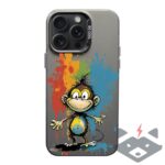 iPhone 15 Pro калъф LUXO So CooL /маймуна с цветно мастило/