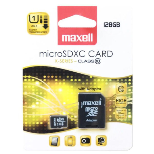 128GB Карта памет Maxell micro SDXC