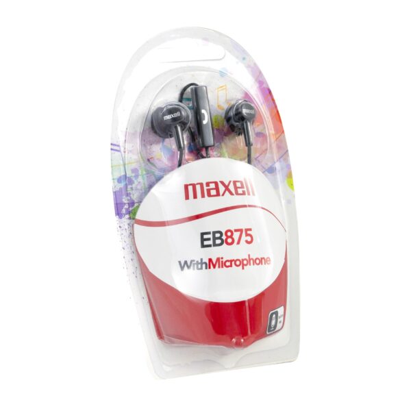 Слушалки с микрофон MAXELL EB-875 Ear BUDS, тапи /черни/