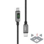 Кабел Type-C - Type-C, XO, 1m, 60W, NB-Q203B /черен/ - Image 2