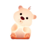 Нощна лампа Nimbo Silicone Bear, PAT, 3-whites, USB - Image 3