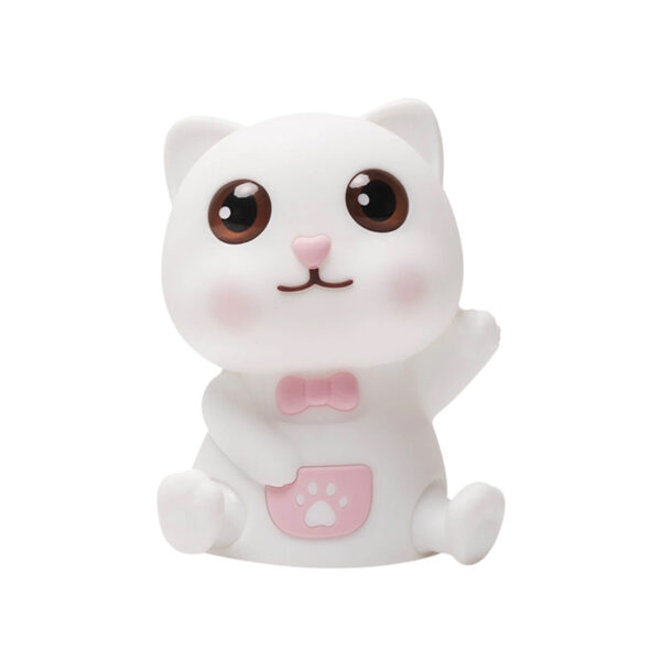 Нощна лампа Nimbo Silicone Cat, PAT, colorful, USB /бяла/