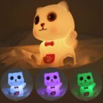 Нощна лампа Nimbo Silicone Cat, PAT, colorful, USB /бяла/ - Image 4