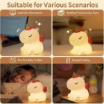 Нощна лампа Nimbo Silicone Fluffy unicorn, PAT, 3-whites, USB /бяла/ - Image 6