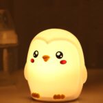 Нощна лампа Nimbo Silicone Penguin, PAT, 3-whites, USB /бяла/ - Image 4