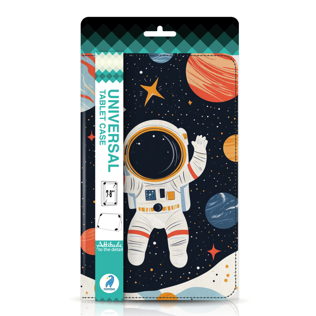 vensfon-nimbo-tablet-case-astronaut Калъф таблет Nimbo 7/8 инча универсален /Астронавт/ - Image 1