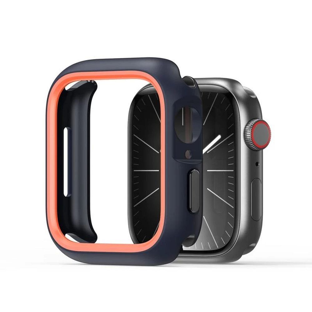 vensfon-orange.1 Apple Watch 46мм- DUX DUCIS Калъф BAMO - тъмно синьо/оранжево - Image 1