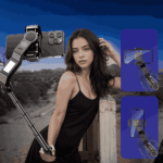 Blavec Селфи стик Aluminum Fusion P-10 Gimbal Tripod + Дистанционно управление - 1 метър /черен/ - Image 13