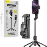 Blavec Селфи стик Aluminum Fusion P-10 Gimbal Tripod + Дистанционно управление - 1 метър /черен/
