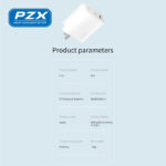 220V Зарядно PZX P69E Super Fast charger 2*PD3.0 + QC 65W /бяло/ - Image 5