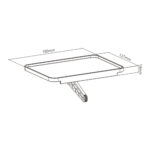 Поставка органайзер за телевизор и монитор Brateck, 180 x 127 x 47 мм, LM TV TOP SHELF 2 /черна/ - Image 8