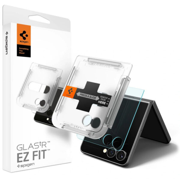 Samsung Galaxy Z Flip 7 Прозрачен протектор за екран Spigen GlassR EZ FIT /външен/