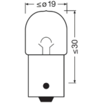 R5W Автомобилна крушка Osram 12V, 5W - Image 3
