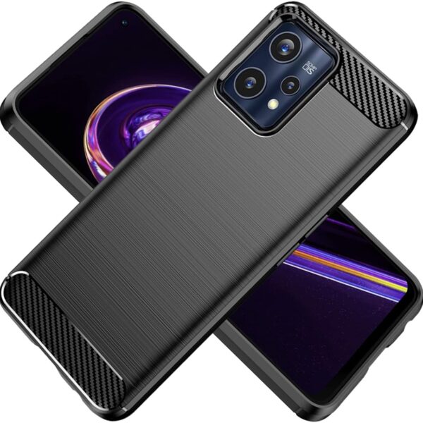 Realme 9 Силиконов гръб Plai CARBON /черен/