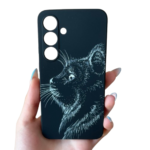 Samsung S24 Калъф LUXO /black cat/