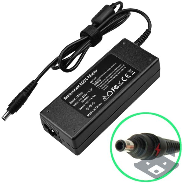 Зарядно за лаптоп Samsung 220V-90W/19V 5.5mm X 3.0mm.