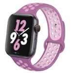 iWatch 42 / 44mm - Силиконова каишка - Пепел от рози/Розова