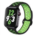 iWatch 38/40mm - Силиконова каишка - Черно/Мента