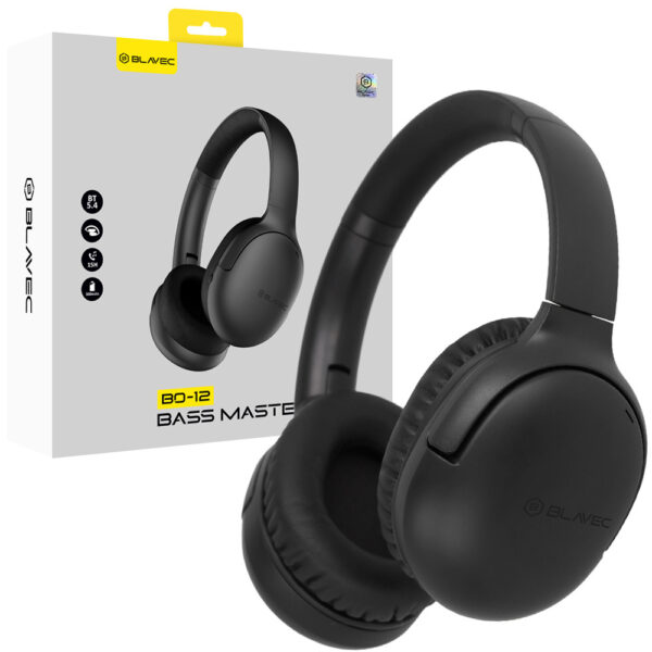 Blavec Bluetooth слушалки Over-Ear BO-12 Bass Master ANC /черни/
