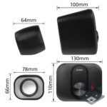 Озвучителна система EWENT Eminent 2.1, 3.5 mm, USB, 11W - Image 7