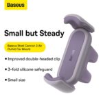 Стойка за кола Baseus Steel Cannon с монтаж за вентилационен отвор /лилава/ - Image 7