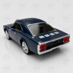 Bluetooth тонколонка Cars WS-1968 10W спортен автомобил с LED светлини, USB, MicroSD и AUX /тъмно синя/ - Image 5