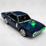 Bluetooth тонколонка Cars WS-1968 10W спортен автомобил с LED светлини, USB, MicroSD и AUX /тъмно синя/ - Image 4