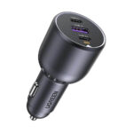 12-24V Зарядно за кола Ugreen 130W, USB-A + 2xUSB-C, графит - EC705 / 35025