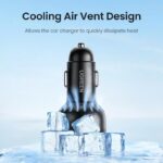 12-24V Зарядно за кола Ugreen 130W, USB-A + 2xUSB-C, графит - EC705 / 35025 - Image 6