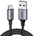 UGREEN Кабел USB А / USB-C 3A,1м, плетен /черен/ - US288 / 60126