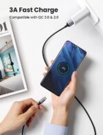 UGREEN Кабел USB А / USB-C 3A,1м, плетен /черен/ - US288 / 60126 - Image 2